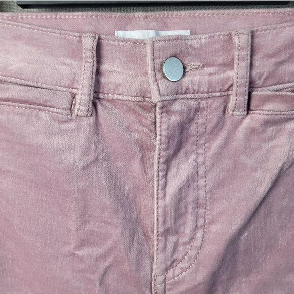 LOFT Velvet Cropped Pants - Picture 4 of 8